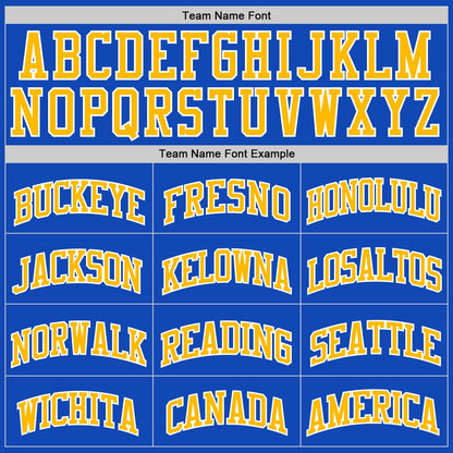 Custom Thunder Blue Gold-White Authentic Basketball Jersey - Sky-Custom