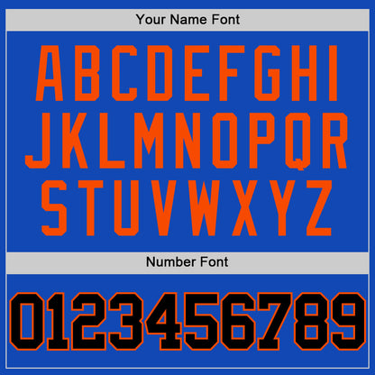 Custom Thunder Blue Black-Orange Authentic Basketball Jersey - Sky-Custom