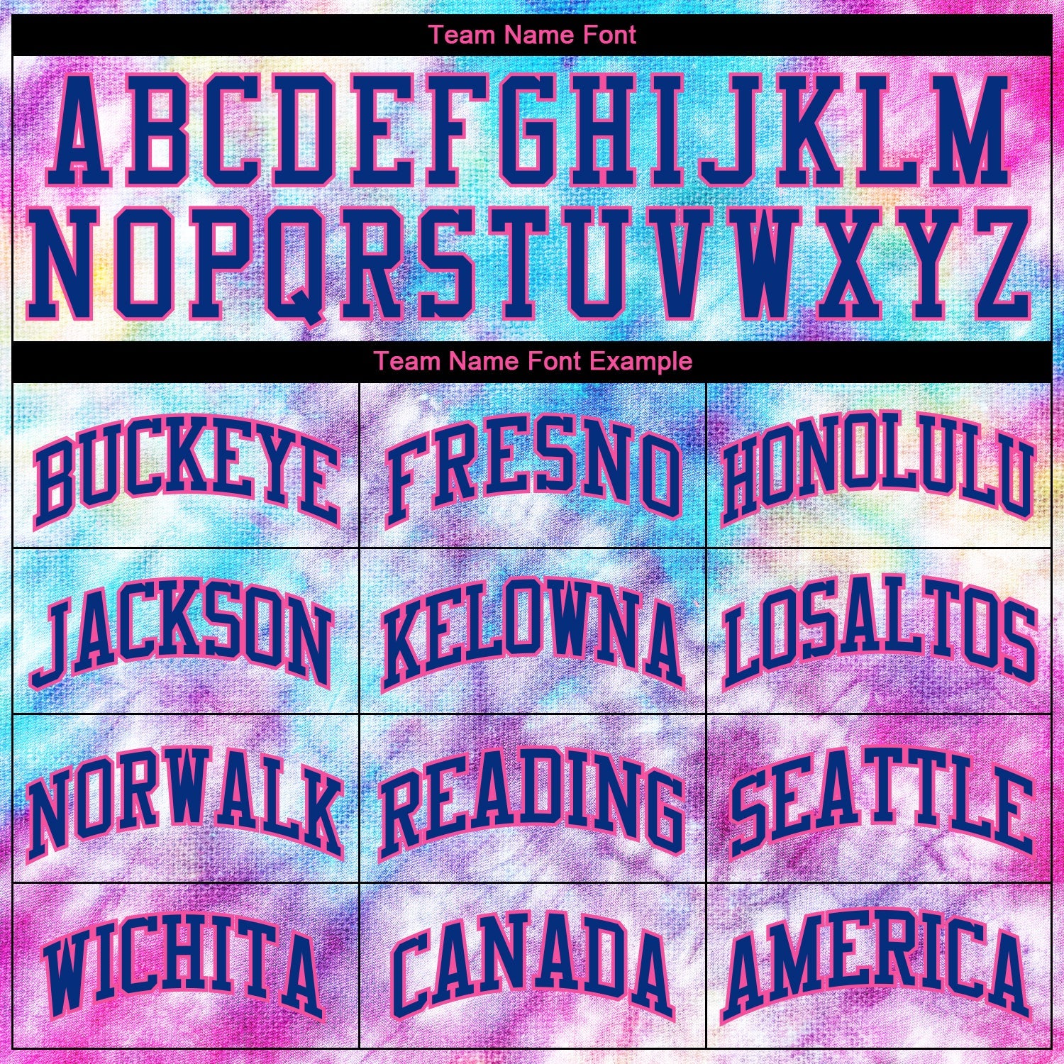 Custom Tie Dye Royal-Pink 3D Authentic Baseball Jersey - Sky-Custom