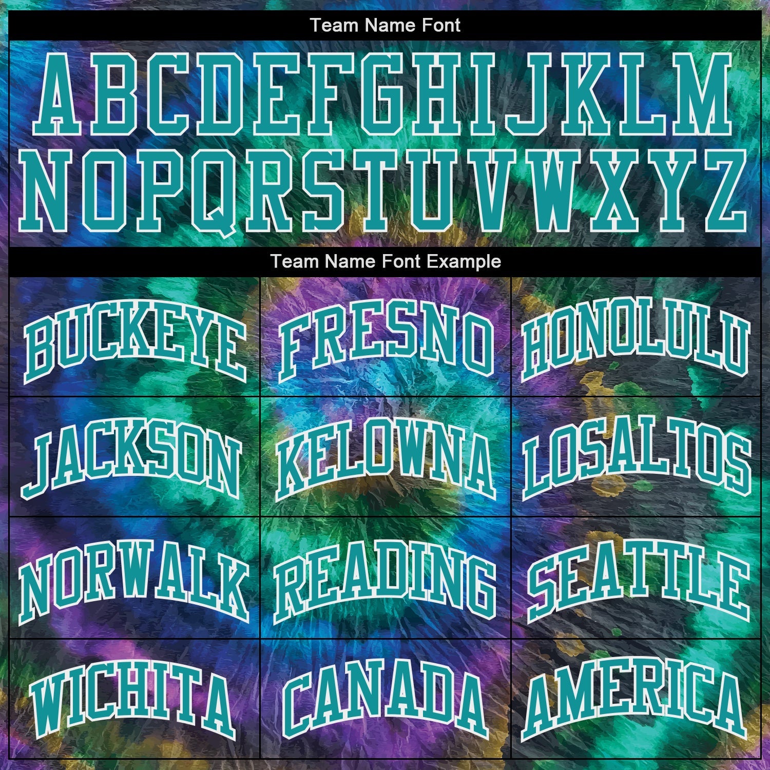 Custom Tie Dye Teal-White 3D Authentic Baseball Jersey - Sky-Custom