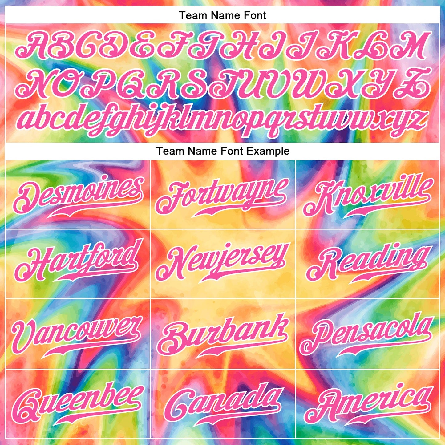 Custom Tie Dye White-Pink 3D Watercolor Rainbow Authentic Baseball Jersey - Sky-Custom