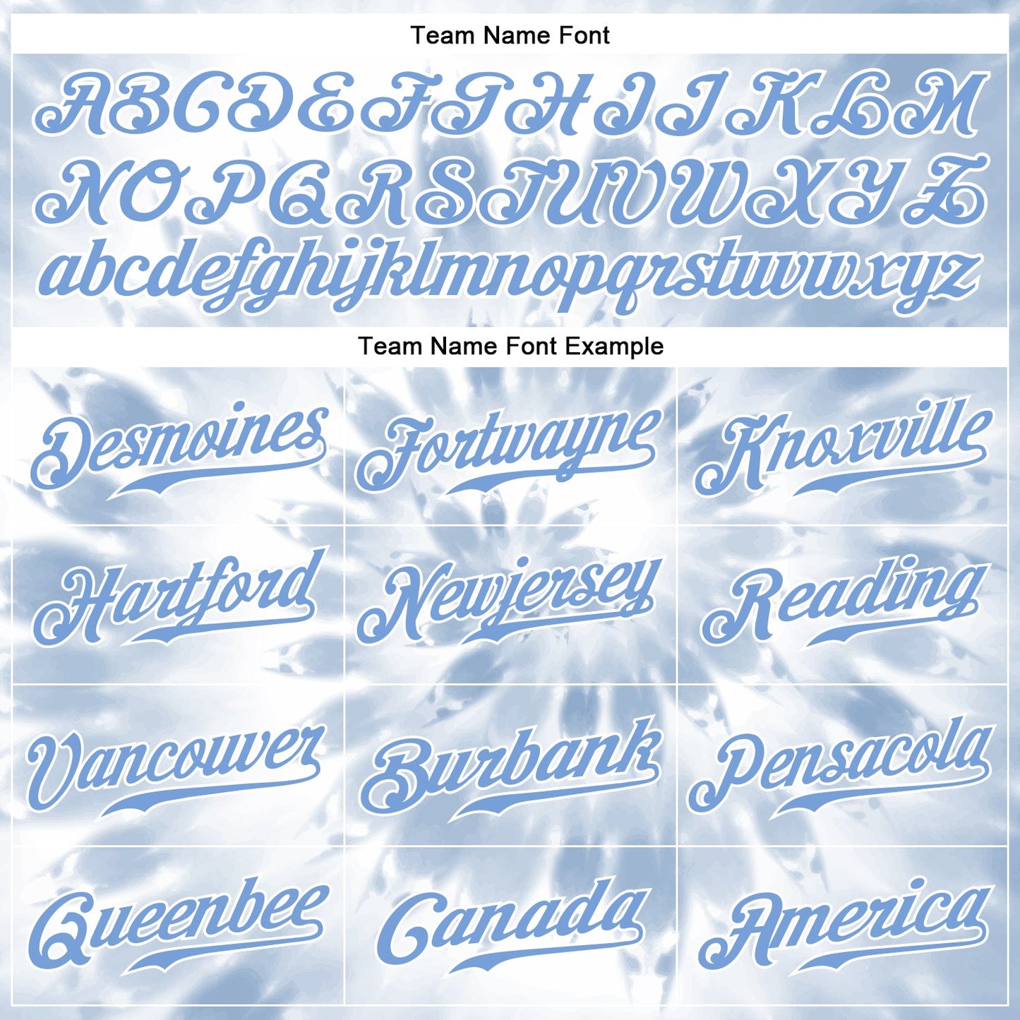 Custom Tie Dye White-Light Blue 3D Watercolor Authentic Baseball Jersey - Sky-Custom