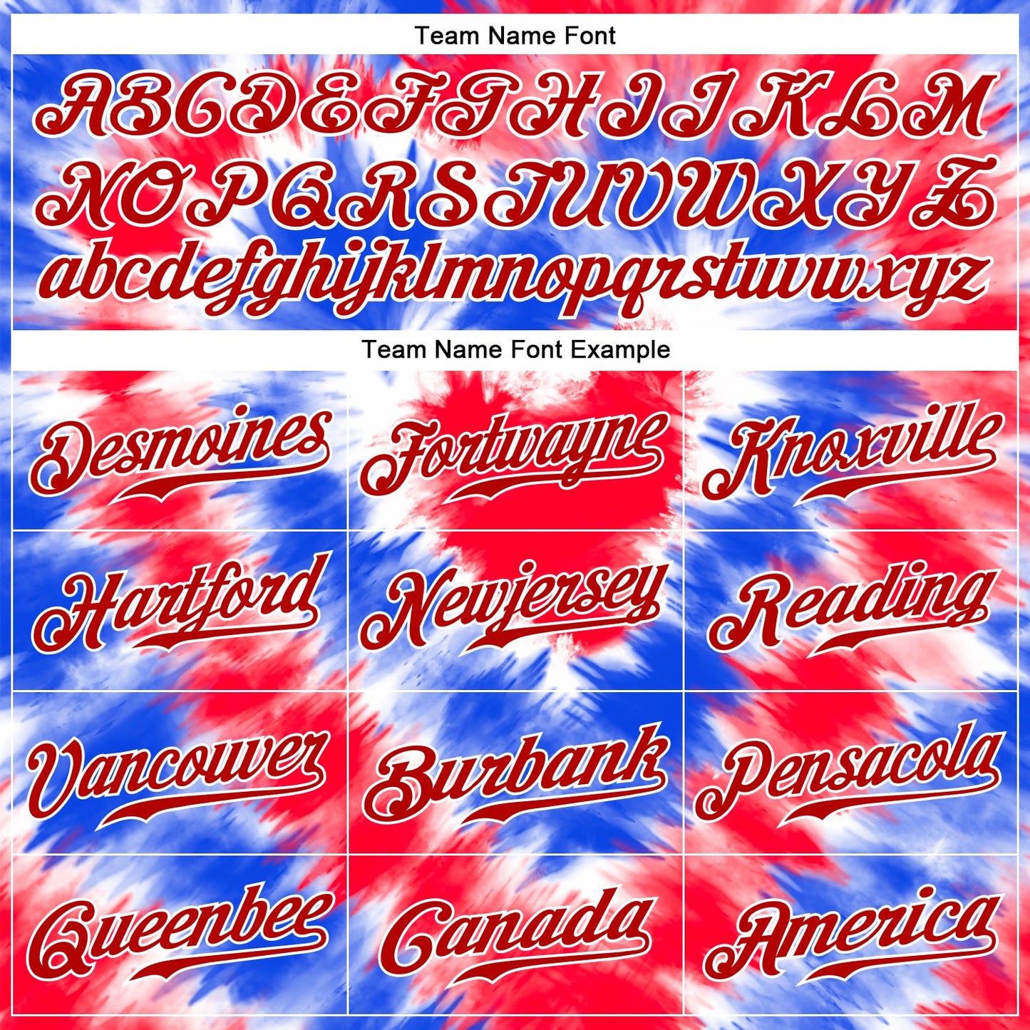 Custom Tie Dye Royal-Red 3D American Flag Authentic Baseball Jersey - Sky-Custom