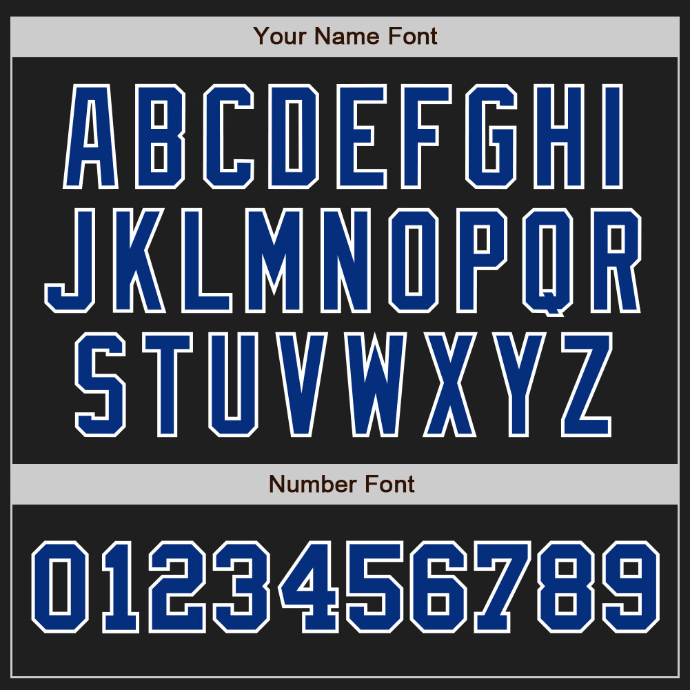 Custom Black Royal-White Authentic Two Tone Baseball Jersey - Sky-Custom