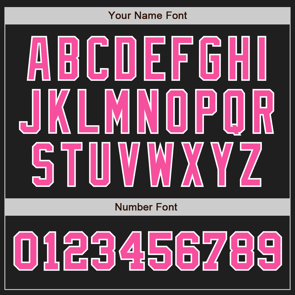 Custom Black Pink-White Authentic Two Tone Baseball Jersey - Sky-Custom