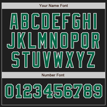 Custom Black Kelly Green-White Authentic Two Tone Baseball Jersey - Sky-Custom