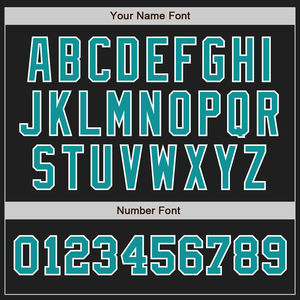 Custom Black Teal-White Authentic Two Tone Baseball Jersey - Sky-Custom