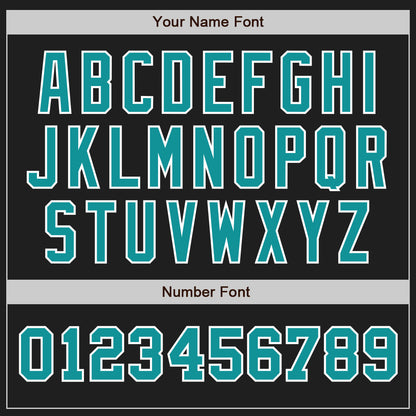 Custom Black Teal-White Authentic Two Tone Baseball Jersey - Sky-Custom