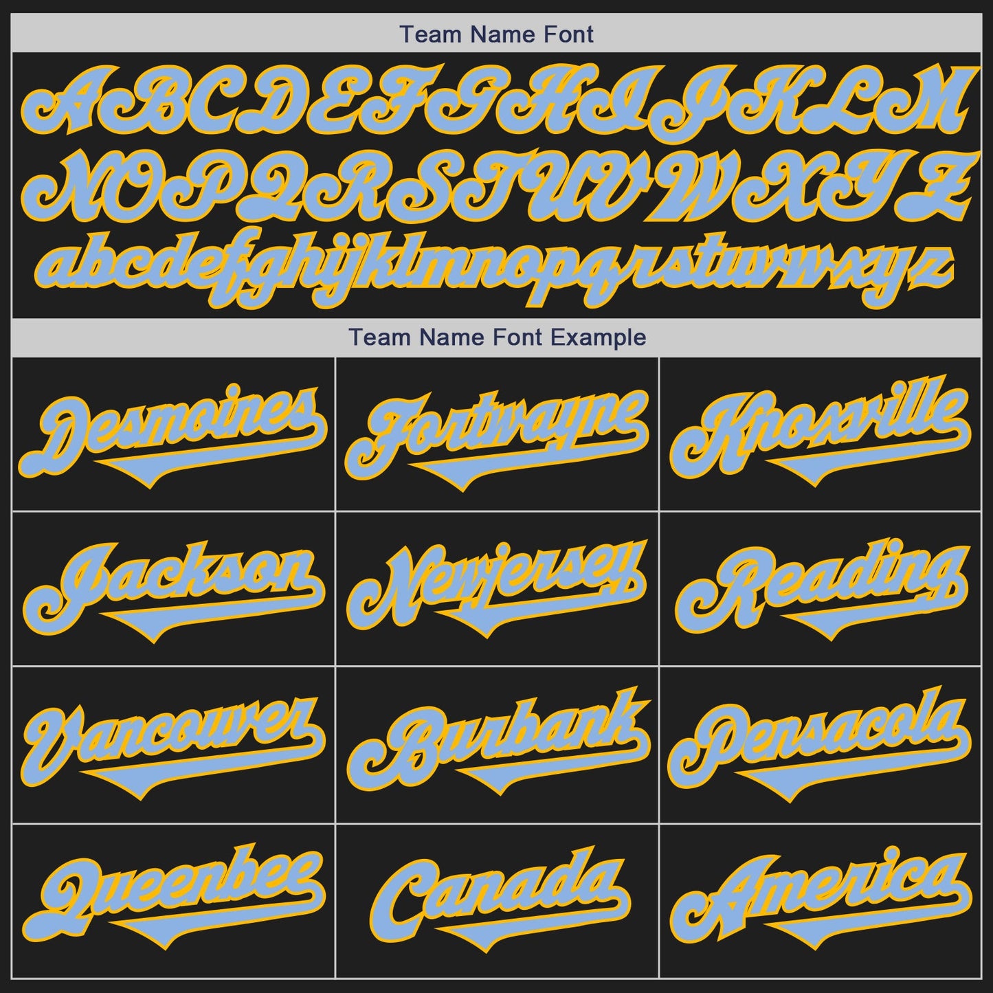 Custom Black Light Blue-Gold Authentic Two Tone Baseball Jersey - Sky-Custom