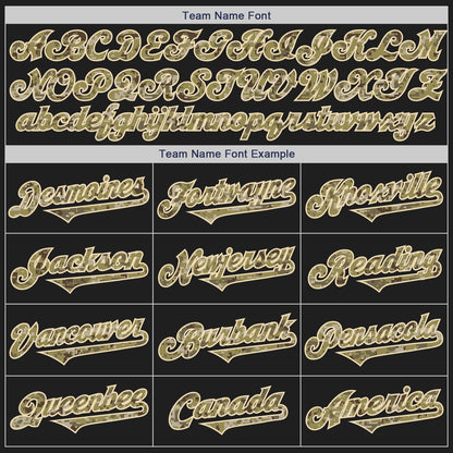 Custom Black Camo-Olive Authentic Two Tone Baseball Jersey - Sky-Custom