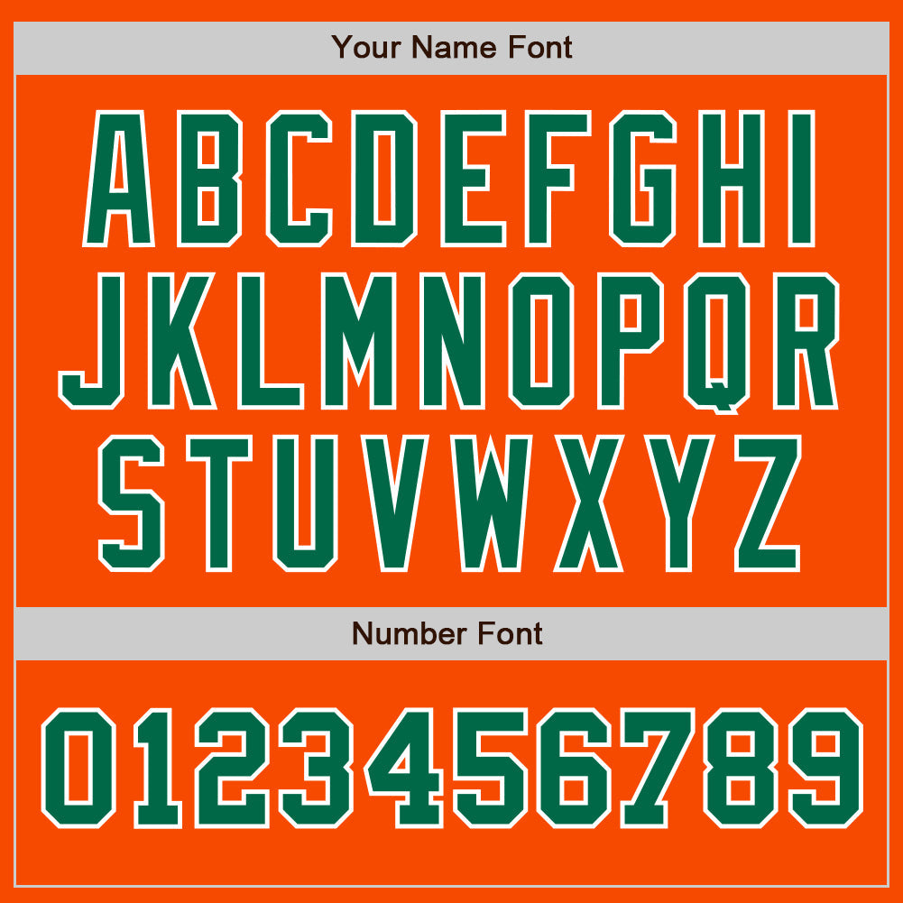Custom Orange Kelly Green-White Authentic Two Tone Baseball Jersey - Sky-Custom