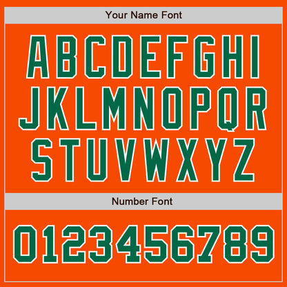 Custom Orange Kelly Green-White Authentic Two Tone Baseball Jersey - Sky-Custom