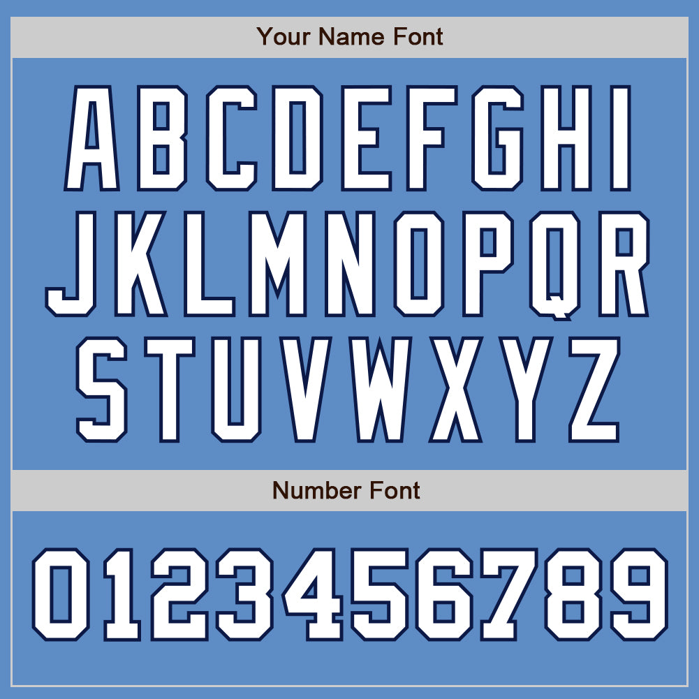 Custom Powder Blue White-Navy Authentic Two Tone Baseball Jersey - Sky-Custom