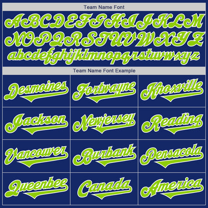 Custom Royal Neon Green-White Authentic Two Tone Baseball Jersey - Sky-Custom