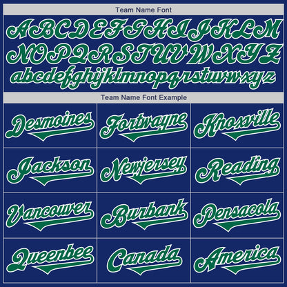 Custom Royal Kelly Green-White Authentic Two Tone Baseball Jersey - Sky-Custom