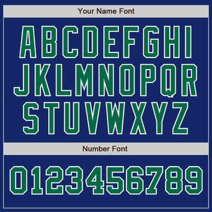 Custom Royal Kelly Green-White Authentic Two Tone Baseball Jersey - Sky-Custom
