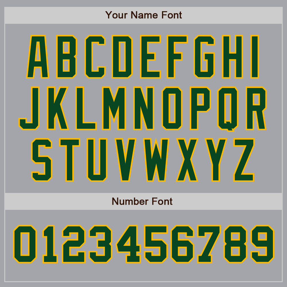 Custom Gray Green-Gold Authentic Two Tone Baseball Jersey - Sky-Custom