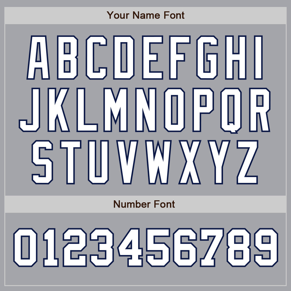 Custom Gray White-Navy Authentic Two Tone Baseball Jersey - Sky-Custom