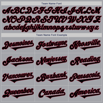 Custom Gray Black-Crimson Authentic Two Tone Baseball Jersey - Sky-Custom