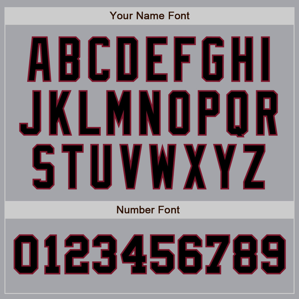 Custom Gray Black-Crimson Authentic Two Tone Baseball Jersey - Sky-Custom