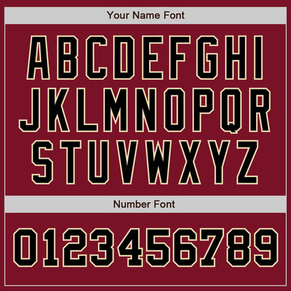 Custom Crimson Black-Cream Authentic Two Tone Baseball Jersey - Sky-Custom