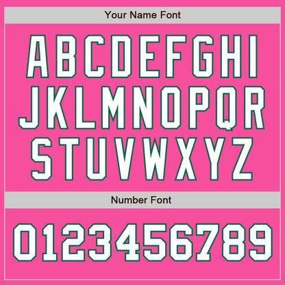 Custom Pink White-Kelly Green Authentic Two Tone Baseball Jersey - Sky-Custom