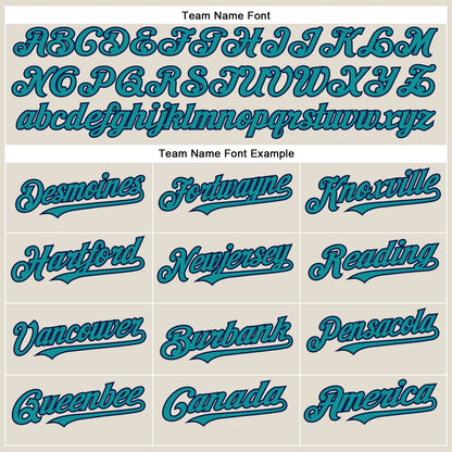 Custom Cream Teal Navy-Red Authentic Two Tone Baseball Jersey - Sky-Custom
