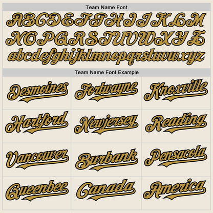 Custom Cream Old Gold-Black Authentic Two Tone Baseball Jersey - Sky-Custom