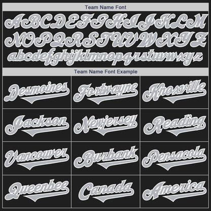 Custom Black Gray-White Authentic Two Tone Baseball Jersey - Sky-Custom