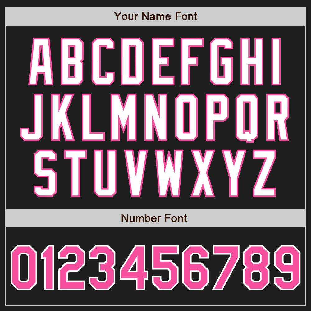 Custom Black Pink-White Authentic Two Tone Baseball Jersey - Sky-Custom