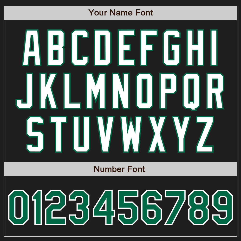 Custom Black Kelly Green-White Authentic Two Tone Baseball Jersey - Sky-Custom