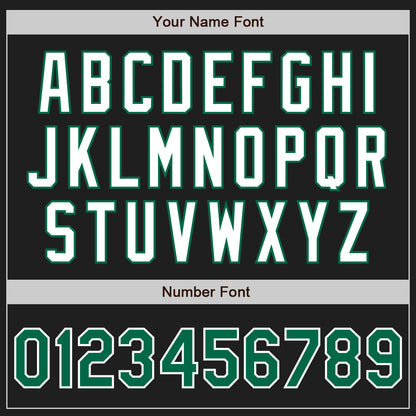 Custom Black Kelly Green-White Authentic Two Tone Baseball Jersey - Sky-Custom