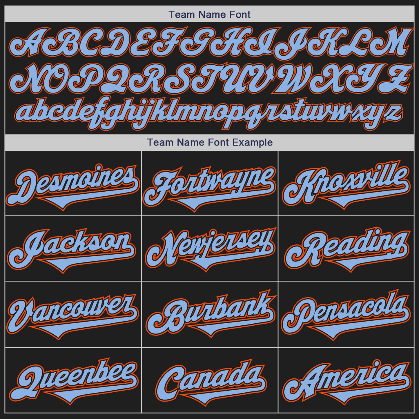 Custom Black Light Blue-Orange Authentic Two Tone Baseball Jersey - Sky-Custom