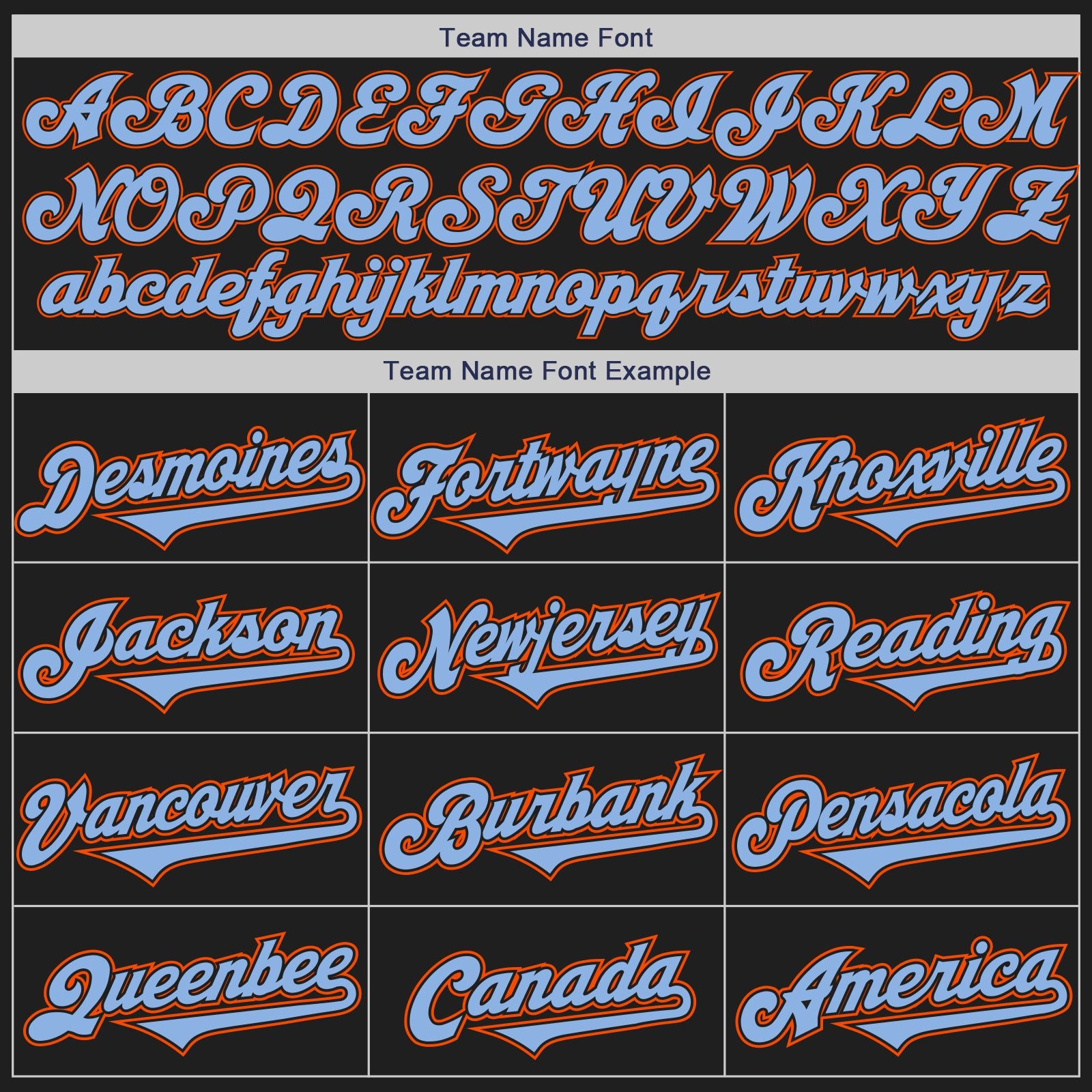 Custom Black Light Blue-Orange Authentic Two Tone Baseball Jersey - Sky-Custom