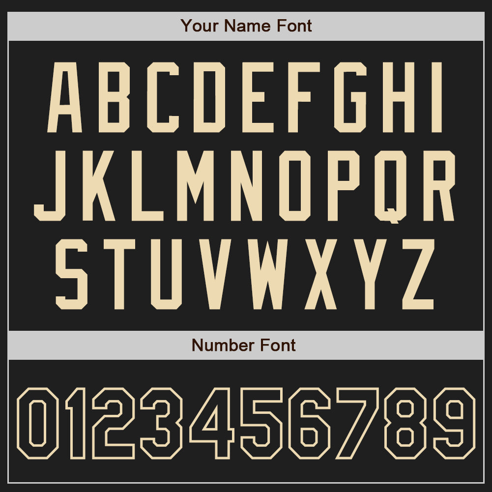 Custom Black Cream Authentic Two Tone Baseball Jersey - Sky-Custom