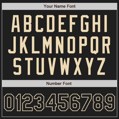 Custom Black Cream Authentic Two Tone Baseball Jersey - Sky-Custom