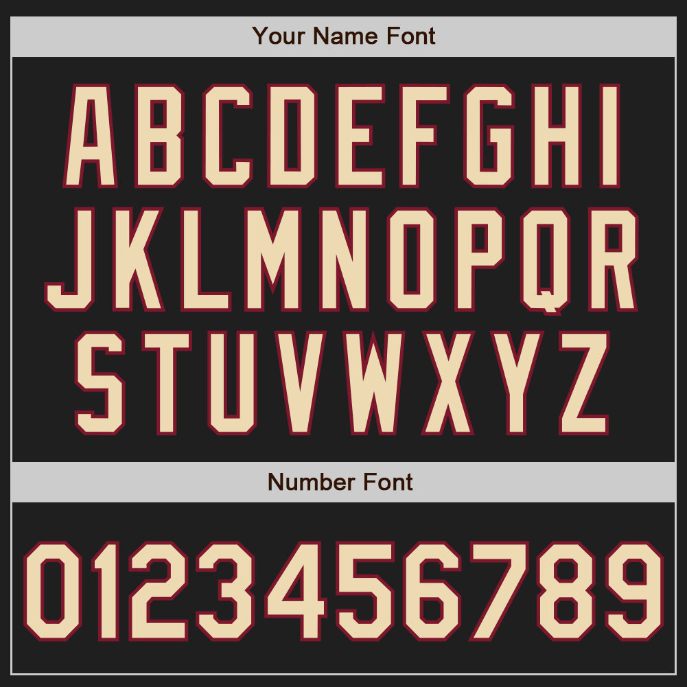 Custom Black Cream-Crimson Authentic Two Tone Baseball Jersey - Sky-Custom