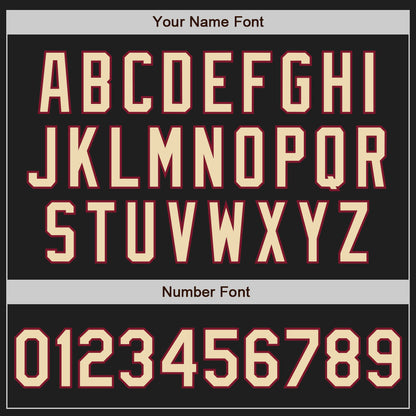 Custom Black Cream-Crimson Authentic Two Tone Baseball Jersey - Sky-Custom