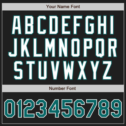 Custom Black Teal-White Authentic Two Tone Baseball Jersey - Sky-Custom