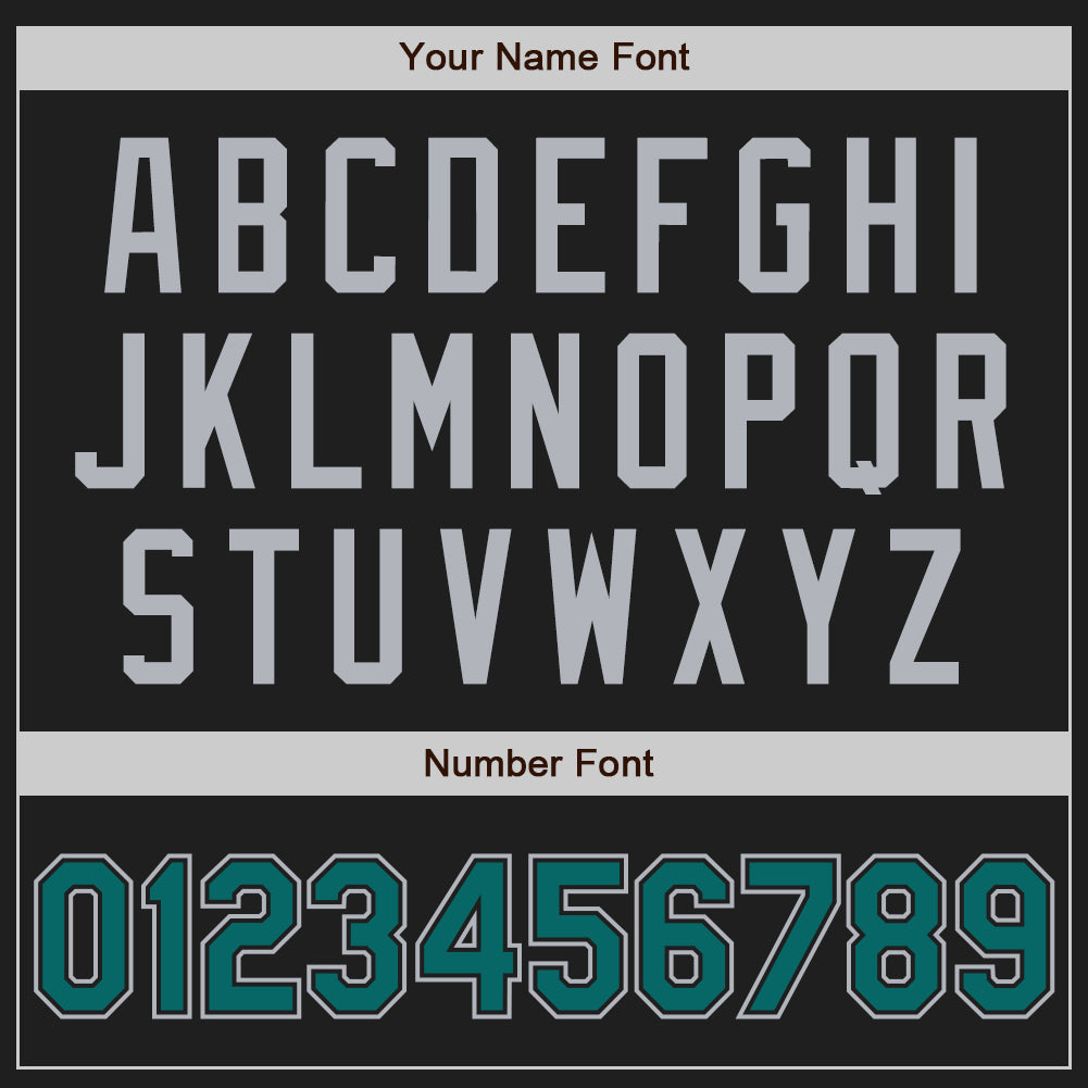 Custom Black Teal-Gray Authentic Two Tone Baseball Jersey - Sky-Custom