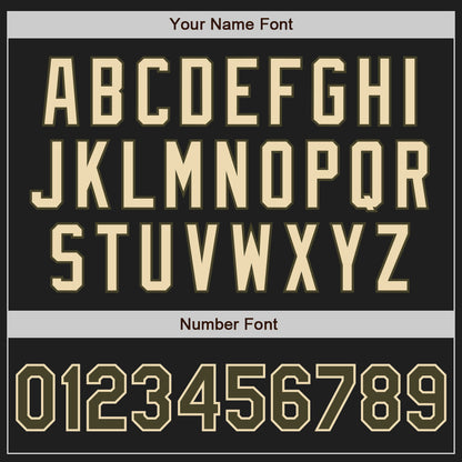 Custom Black Olive-Cream Authentic Two Tone Baseball Jersey - Sky-Custom