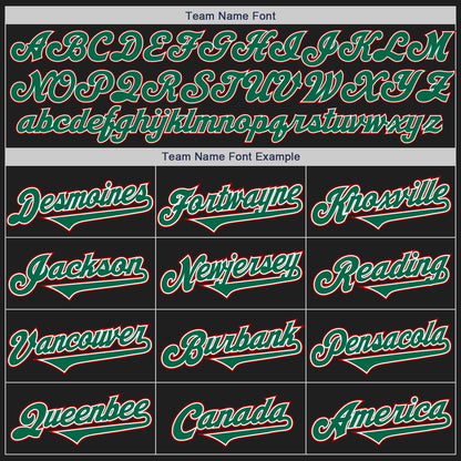 Custom Black Red-Kelly Green Authentic Two Tone Baseball Jersey - Sky-Custom