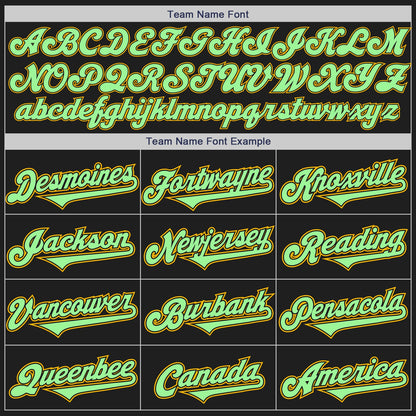 Custom Black Pink Pea Green-Gold Authentic Two Tone Baseball Jersey - Sky-Custom