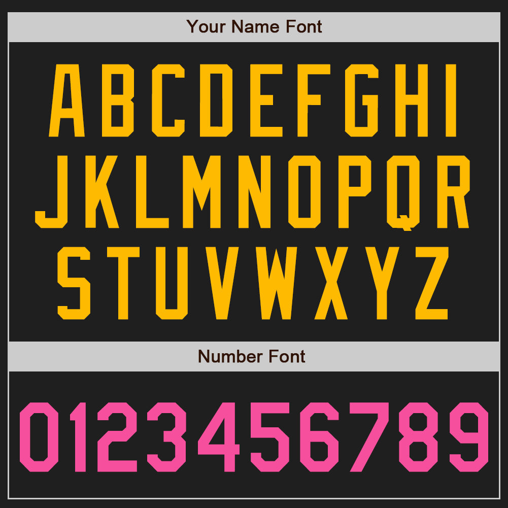 Custom Black Pink Pea Green-Gold Authentic Two Tone Baseball Jersey - Sky-Custom