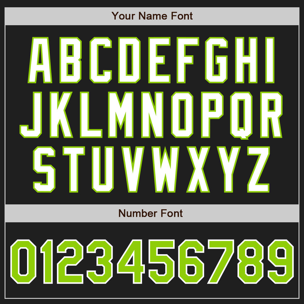 Custom Black Neon Green-White Authentic Two Tone Baseball Jersey - Sky-Custom