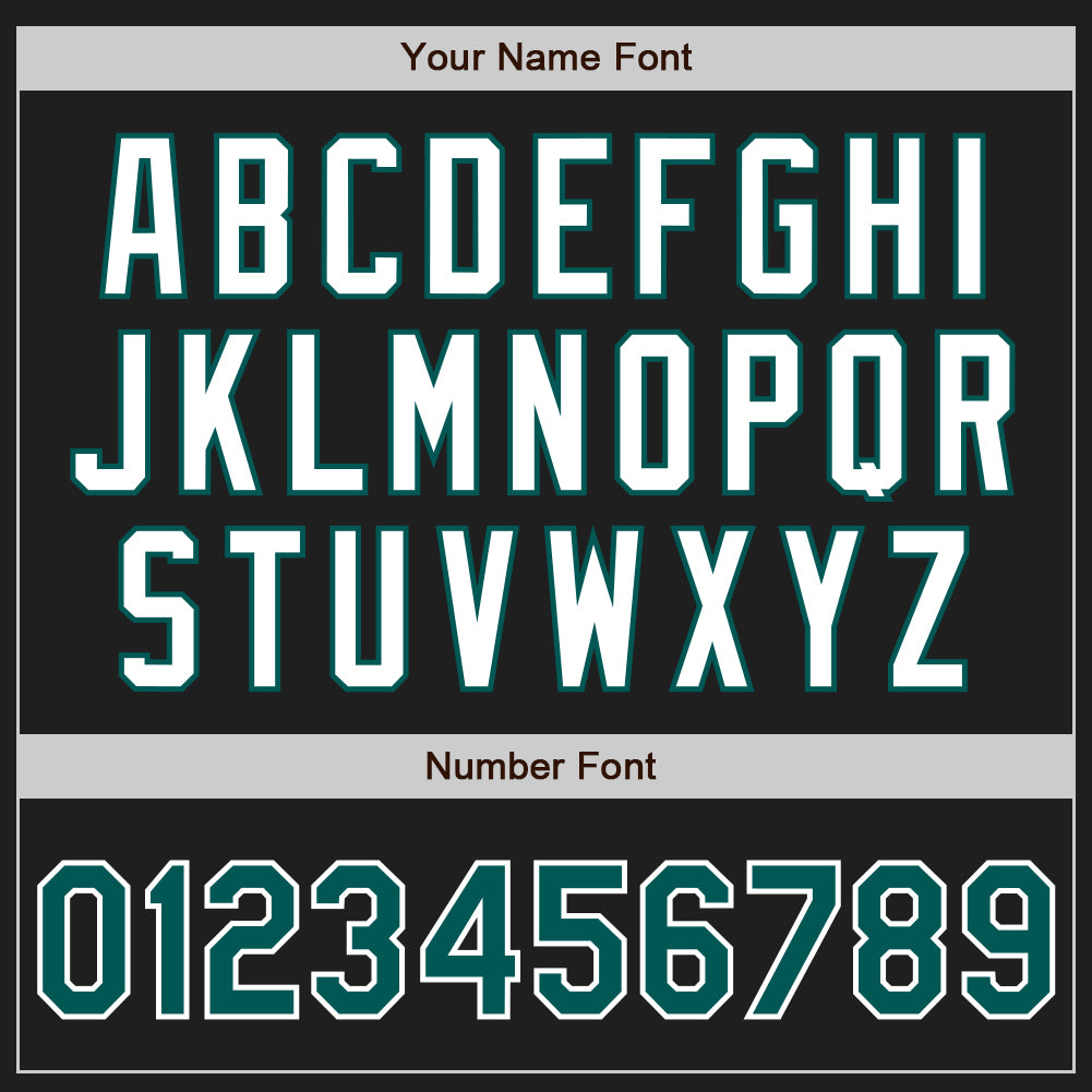 Custom Black Midnight Green-White Authentic Two Tone Baseball Jersey - Sky-Custom