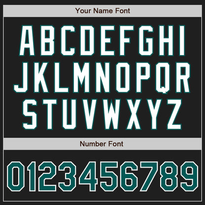 Custom Black Midnight Green-White Authentic Two Tone Baseball Jersey - Sky-Custom