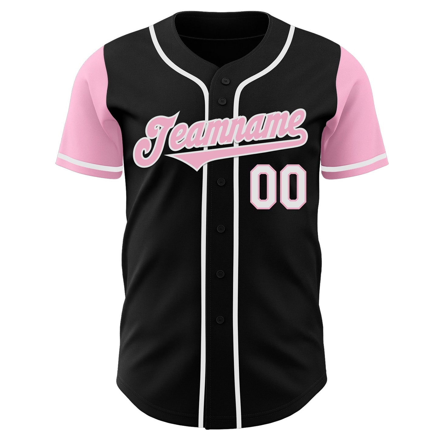 Custom Black Light Pink-White Authentic Two Tone Baseball Jersey - Sky-Custom