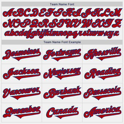 Custom White Red-Royal Authentic Two Tone Baseball Jersey - Sky-Custom