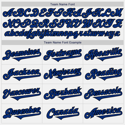 Custom White Royal-Black Authentic Two Tone Baseball Jersey - Sky-Custom
